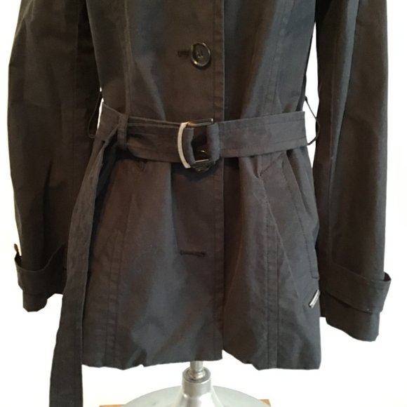 Esprit Mid Length Single Breasted Belted Trench Coat Size S - Picture 3 of 14